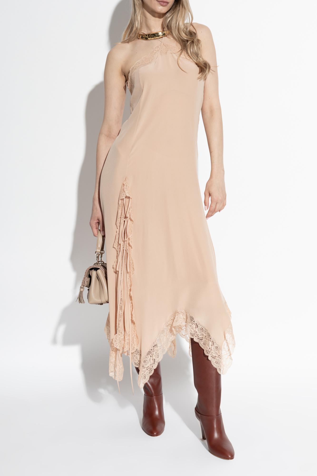 ミドルブーツ CHLOE Women Boots CHC24A03ALY P CHLOE 246 BROWN Chloé Heeled boots 'Eve' | Women's Shoes | Vitkac
